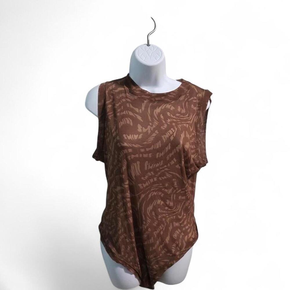 SKIMS Latte Swirl Mesh Bodysuit Size 4XL New With Tags
